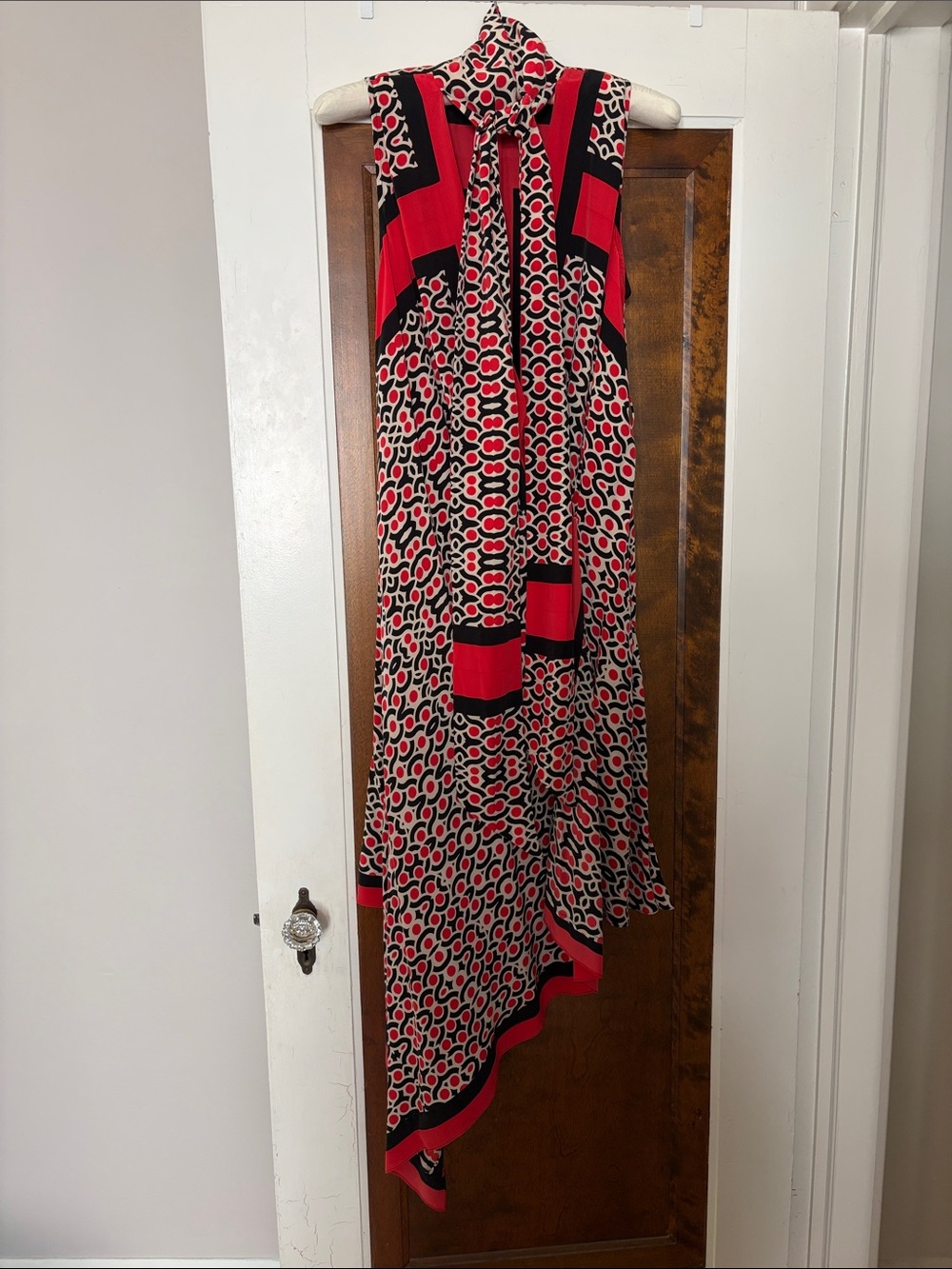 Tracy Reese Scarf Surplice Modular Foulard Silk Wrap Dress